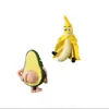 Prodotto Simpatico cartone animato 3D Adesivi per frigorifero Giocattoli per bambini Decorazione domestica creativa Frutta Magnete Banana Avocado Messaggio 220718