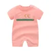 Boy Baby Girl Rompers Kids Summer Högkvalitativ kortärmad långvarig affär med dig 1-2 år gammal nyfödd designer Jumpsuits