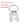 Anpassad nyckelring personlig babyform söt smycken nyckelring på telefonen bilnycklar väskor gåva för män kvinnor dady kärlek nyckelring