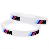 1 stcs auto armbanden sport m power siliconen polsbandband voor BMWS sticker e46 e90 f20 e60 e39 x3 x4 x5 x5 x6 accessoires inte22