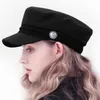 Boinas tendem chapéus de inverno para mulheres estilo francês padeiro de lã de padeiro de beisebol de beisebol de beisebol preto gorras casquetterets