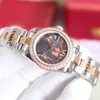 Fashion Mechanical Elegant Ladies Watch 28mm rostfritt stål Rem Sapphire Crystal Oyster Perpetual Designer Watch Luxury Watches Populära högkvalitativa 22