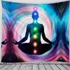 Tapeçarias Índia Sete Estrelas Chakra Tapeçaria Buda Yoga Meditação Hippie Parede Mandala Decoração Jampu Feitiçaria TapeçariaTapeçarias