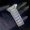 AF39 Moissanite Mosang Stone Diamond Watch Contactization يمكن أن يمر TT من MANS MANTICATIAL MOVIENCIAL MOVIENT