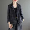 Damskie garnitury Blazer Blazer w stylu Koreański Kreat Kreat Women Kurtka Wiosna 2023 Kobiety moda biuro noszenie zwykłych płaszczy chaqueta mujer elegante l