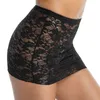 Nxy Sexy Unterwäsche mit durchsichtigem Kant-Rokken-Modus Bloem Patroon Sexy Dessous Mid Taille Elastisches Taillenband Minirok Damen-Kostüme 0401