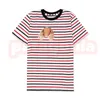 Men Womens Fashion Trend T Shirts Designer Bear Print Striped Tees Couples Hip Hop Casual Tops Size S-XL