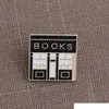 Mignon émail livres broches femmes hommes librairie bobine créative dessin animé broches badge pour enfants mode bijoux cadeau