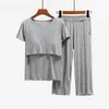 Maternity Clothes set Nursing Sleepwear Breastfeeding Nightwear for Pregnant Women Pregnancy Breast Feeding Pajamas Suits 220607