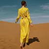 Этническая одежда Марокканская кафтан халат Djellaba Femme Abaya Dubai Турция Арабская мусульманская мода Hijab платье Исламские платья Abayas для женщин