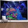 Space Mushroom Forest Castle Tapestry Fairytale Trippy kleurrijke Dragon Wall Hangend Tapestry voor Home Deco Tapestry Mandala T200601