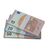 Großhandel Prop Money Kopie 10 20 50 100 200 500 Party gefälschte Geldscheine Faux Billet Euro Play Collection Geschenke 100PCS/Pack