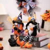 Party Supplies Halloween Witch Gnomes Plush Broom for Tier Tray Decor Autumn Faceless Doll Farmhouse Table Ornaments Gifts XBJK2208