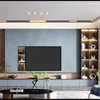 Solution murale en aluminium Alcove TV simple combinaison moderne salon minimaliste