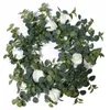 Decorative Flowers & Wreaths 180cm Artificial Flower Eucalyptus Vine Wreath Hanging Fake Plant Wedding Table Accessories Home Party Garden C