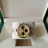 Orologio eccellente Vintage 38mm Oro giallo Cosmograph Paul Newman Ref.6263 Cronografo Asia ETA 7750 Movimento Meccanico a carica manuale Orologi da uomo