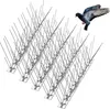 Autres fournitures d'oiseaux Spikes en acier inoxydable écologique anti-escalade garde clôture de sécurité mur jardin anti-intrus anti-cambrioleur C0614G08