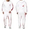 Tute da uomo NYMT Mass Effect N7 Sportswear Pantaloni con cappuccio e zip stampati Tuta da jogging da motociclista da uomo