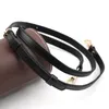 Hoogwaardige echte lederen zakken Strap verstelbare vervanging Crossbody barry riven gouden hardware voor dames diy tas accessoires 220426233m