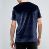 Herren T-Shirts Herren Velour Extended Tie Dye Längliche Hip Hop High Street Samt T-Shirts Plus Größe 5XL 6XL 7XL 8XL Tops