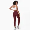 LL1903 Femmes Yoga tenues filles pantalons pantalons longs course Leggings de gymnastique dames décontracté vêtements de sport pour adultes exercice vêtements de Fitness