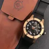 427mm skeleton hollow 117MM thickness titanium men watch wristwatch sapphire waterproof automatic CRMA3 movement V9F top quality8327597
