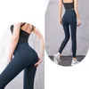 Women's Tracksuits Naked Material Women yoga pants Solid Color Sports Gym Wear Leggings High Waist Elastic Fitness Lady Overall Tights Workout