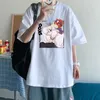 남자 티셔츠 애니메이션 SK8 무한 Kawaii 만화 Langa Hasegawa Reki Kyan 남자 여자 Harajuku Aesthetics Manga Short Sleeve T 셔츠
