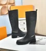 Kadın Botlar Uzun Botlar Şık Rahat Lady Basitlik Orijinal Deri Baskı Fermuarı Giyim Dirençli Düz Yok Değil Çok Yönlü Sıcak Kadın Ayakkabıları P80809