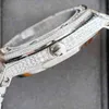 Handmade of Diamonds Watch Mens Automatic Mechanical Watch 40 mm avec acier à tas de diamant 904L Sapphire Ladi Busins ​​Wristwatch Montre Devcxc