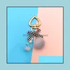 Kluczowe pierścienie biżuteria moda łańcuch perłowy kryształowa butelka bokska brelok do kobiecy