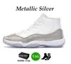 Тренерские коробки метки 5,5-13 11S Cool Grey Sneakers Jumpman 11 баскетбольные туфли мужские женщины с низкой высокой вишней 72-10