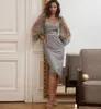2022 Vintage Long Sleeve Evening Dress Wear Luxury Crystals Gold Evening Gowns Women Celebrity Prom Dress Runway Even Dresses