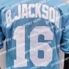 James Bo Jackson Jersey Vintage 1985 Turn Back Blue 1987 1989 White Cooperstown College Baseball ASG Patch Grigio Nero Taglia Adulto