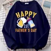 Women's Hoodies & Sweatshirts Happy First Father's Day Sweatshirt Women Fashion Clothing Cartoon Streetwear Funny Father Lovers Gift Hoo