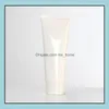 Förpackningsflaskor Office School Business Industrial 100g White Plastic Cream Lotion Slangflaskan Ansiktsrenare DHVZ7