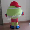 High quality tennis ball Mascot Costume Stage Performance Cartoon Character Outfit Performance halloween Party Dress