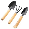 3st/set Mini Garden levererar balkong Hemodlad krukväxt Plantering Flower Spade Shovel Rake Digging Suits Three-Piece Garden Tools Tools