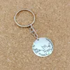 30pcs Antique silver Alloy Angel Band Chain key Ring Travel Protection DIY Jewelry9106550