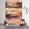 Tapestry Mist And Mountain Forest Landscape Carpet Wall Hanging Sunset Psychede