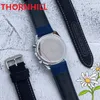 Montre-bracelet à quartz entièrement fonctionnelle pour le 50e anniversaire, 42 mm, tous les cadrans, tissu en nylon, pour hommes, miroir en cristal importé, montre-bracelet suisse