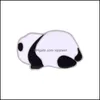 Spille Spille Gioielli Cartone animato europeo Spille panda geometriche Unisex Bambini Animali carini Abbigliamento Distintivo Lega smalto Goccia olio Borsa Cowboy