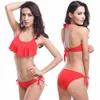 Vendita calda bikini donna moda costumi da bagno reggiseno push-up sexy tanga costume da bagno tagliato