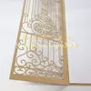 Laser Cut Creux Fer Porte Invitations Carte De Voeux Élégant Personnalisé Imprimé Événement Fête D'anniversaire De Mariage Décoration 220711