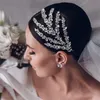 Spettacolo da sposa Fascia per capelli Corona di strass Tiara Copricapo di cristallo Accessori per capelli Fascia per capelli coreana Festa Prom Copricapo Ornamento Argento