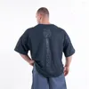 Мужские футболки с короткими рукавами для бега и тренировок, спортивный топ, спортивная мужская сетчатая дышащая рубашка для спортзала