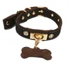 Collier de chien de luxe Leash Chihuahua Teddy French Bull Golden Retriever Labrador Dogs For Small Medium Large S LJ201112