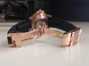 Часы для мужчин Часы из розового золота Мужские автоматические 2813 Керамический безель BP Черный резиновый ремешок 40 мм Механические с сапфировым стеклом для дайвинга Механические светящиеся дайверские часы BPF Date 42 мм Наручные часы