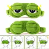 Berets Trauriger Frosch Schlafmaske Eyeshade Plüsch Augenabdeckung Reisen Entspannen Geschenk Augenbinde Süße Patches Weiche Cartoon Schlafen für Kinder ErwachseneBerets Elob2