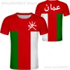 OMAN t-shirt bricolage gratuit nom personnalisé numéro omn t-shirt drapeau de la nation om islam arabe sultanat omanais pays arabe po vêtements 220609